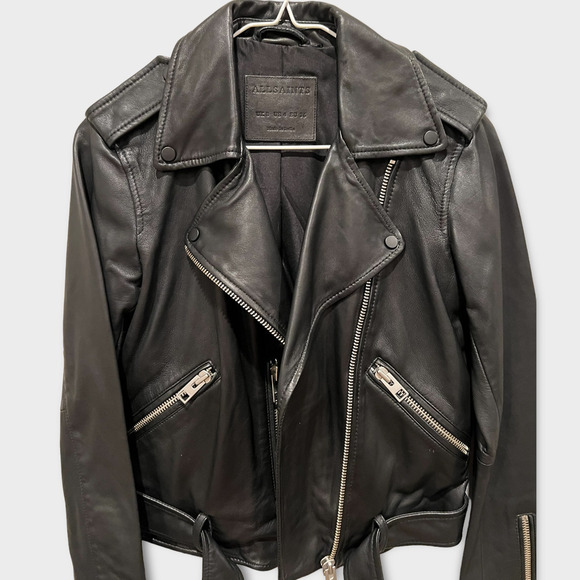 ALLSAINTS Balfern Leather Biker Jacket (US/4) - Picture 5 of 9